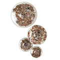 GLOBAL VIEWS S/4 GLASS WALL MUSHROOMS - Decorative Accents
