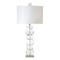 GLOBAL VIEWS, STACKED GEMSTONE LAMP, TABLE LAMPS
