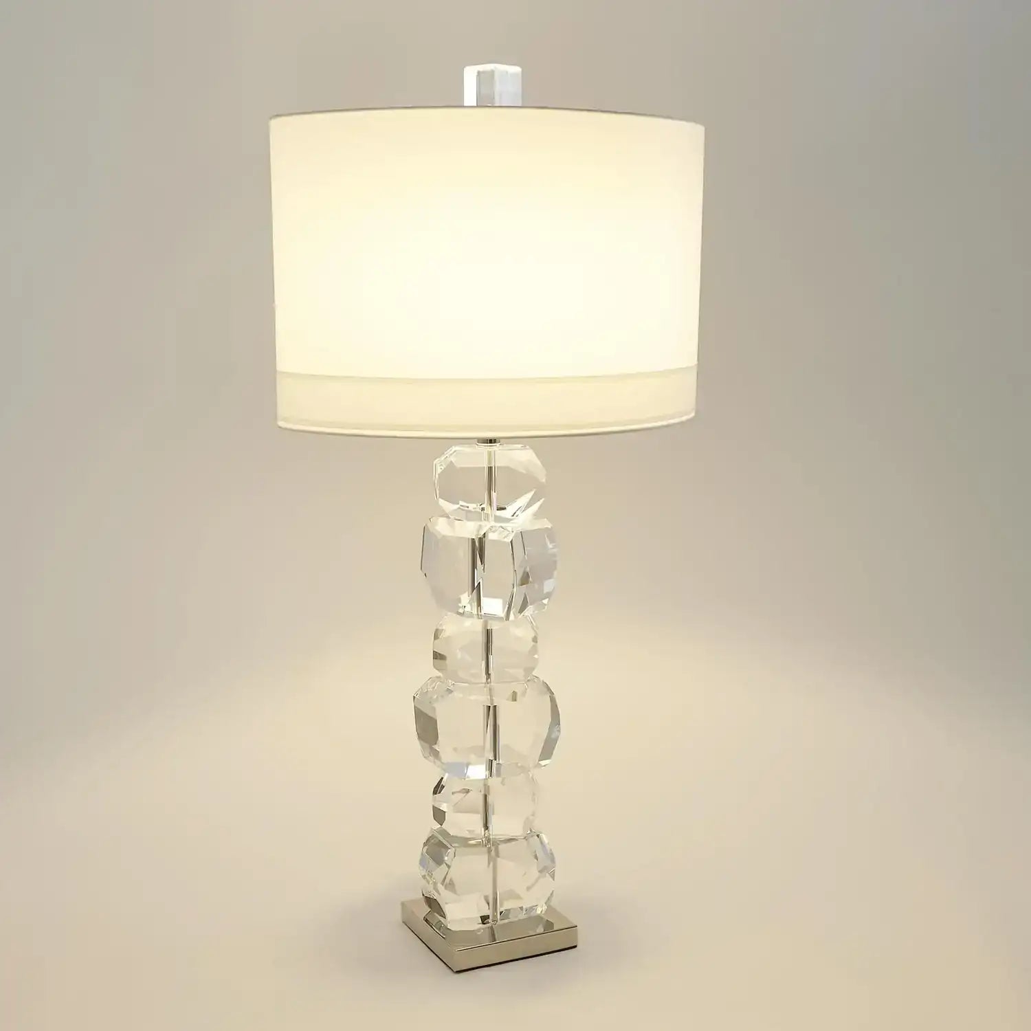 GLOBAL VIEWS, STACKED GEMSTONE LAMP, TABLE LAMPS