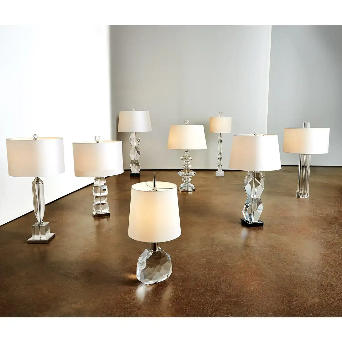 GLOBAL VIEWS, STACKED GEMSTONE LAMP, TABLE LAMPS