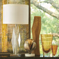 GLOBAL VIEWS, FACETED CRYSTAL LAMP, TABLE LAMPS
