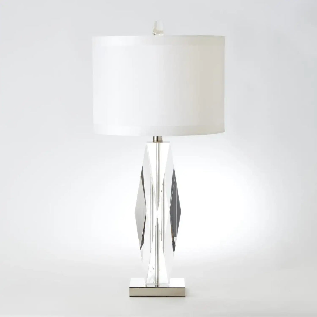 GLOBAL VIEWS, FACETED CRYSTAL LAMP, TABLE LAMPS