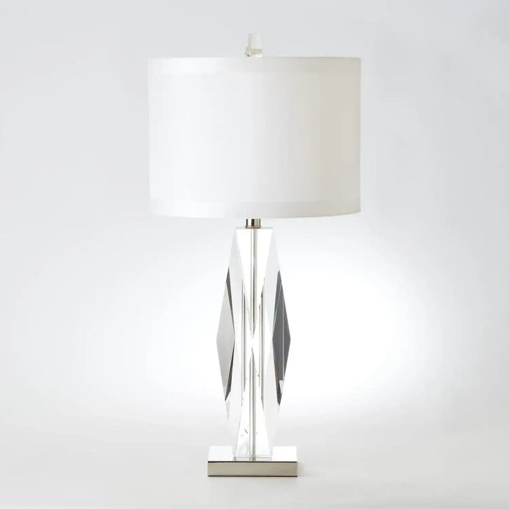 GLOBAL VIEWS, FACETED CRYSTAL LAMP, TABLE LAMPS
