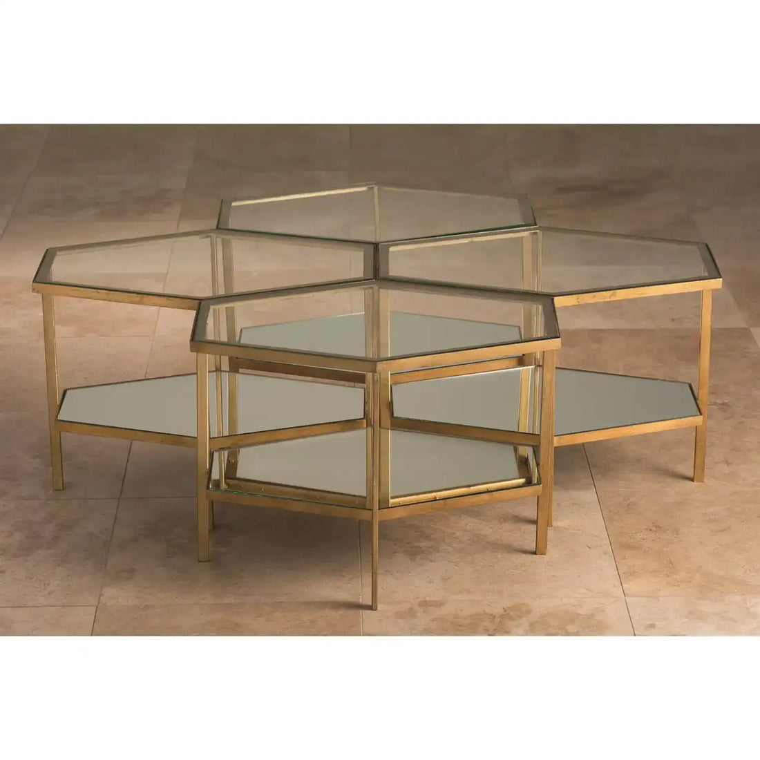 GLOBAL VIEWS HEXAGON TABLE - Side