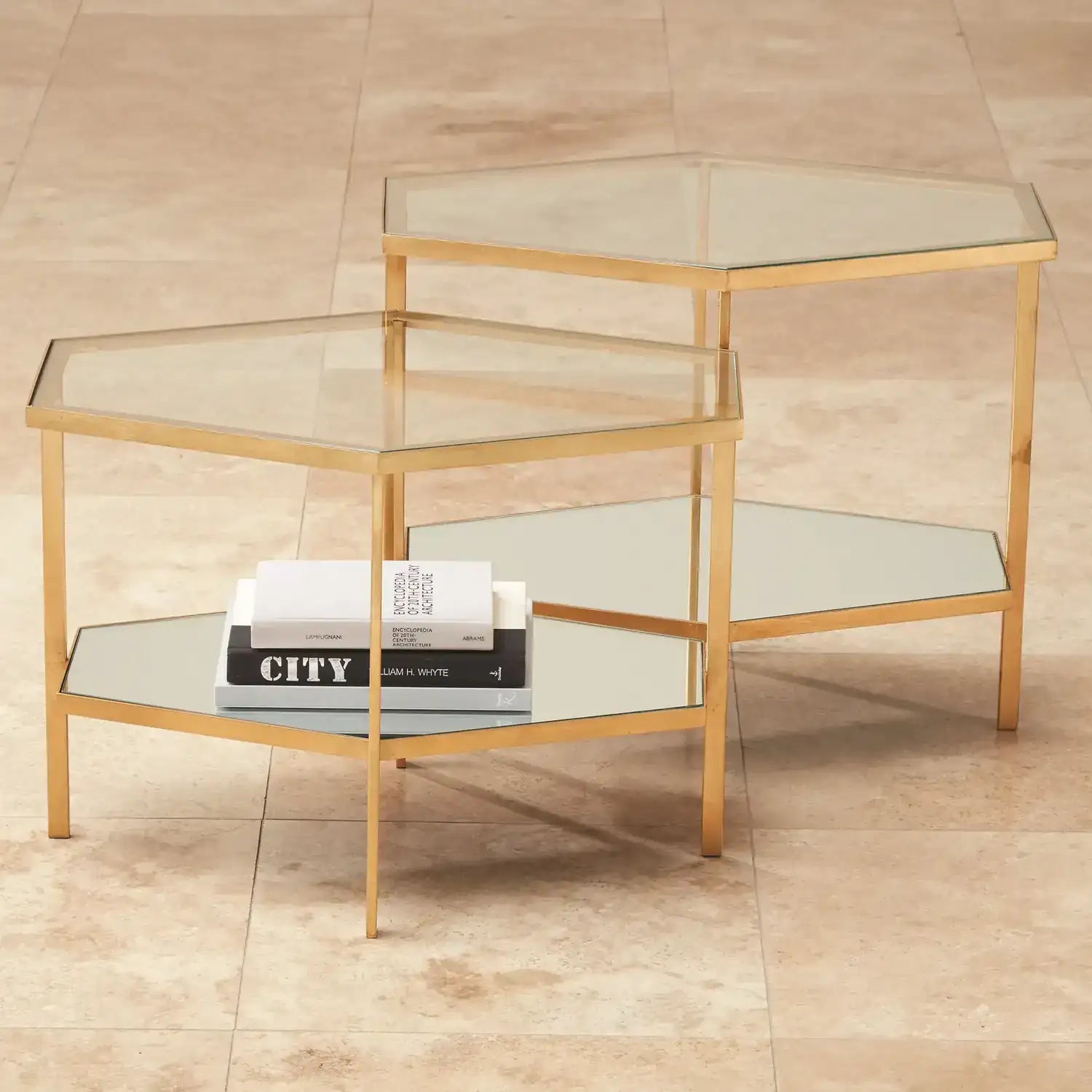 GLOBAL VIEWS HEXAGON TABLE - Side