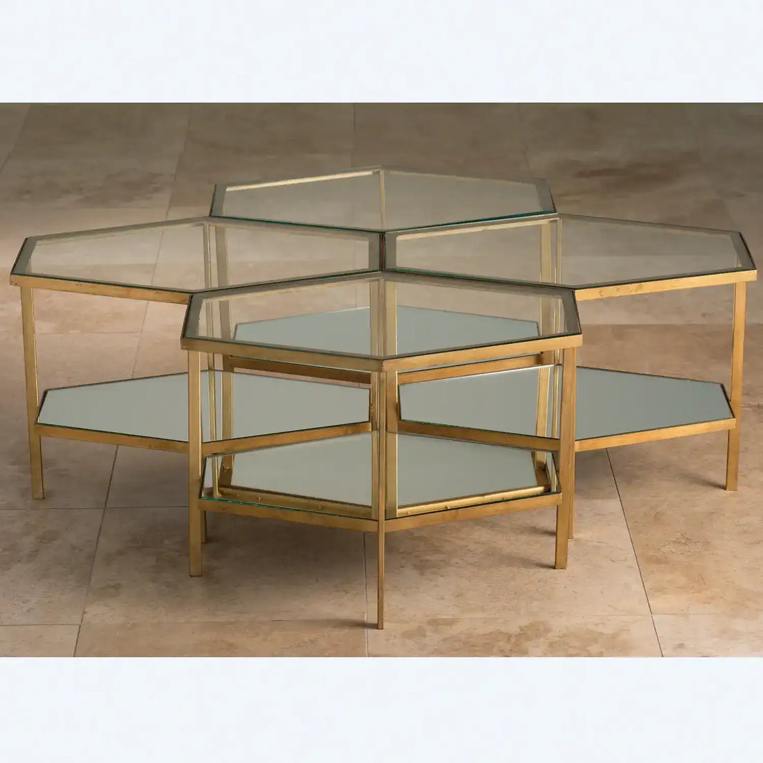 GLOBAL VIEWS HEXAGON TABLE - Side