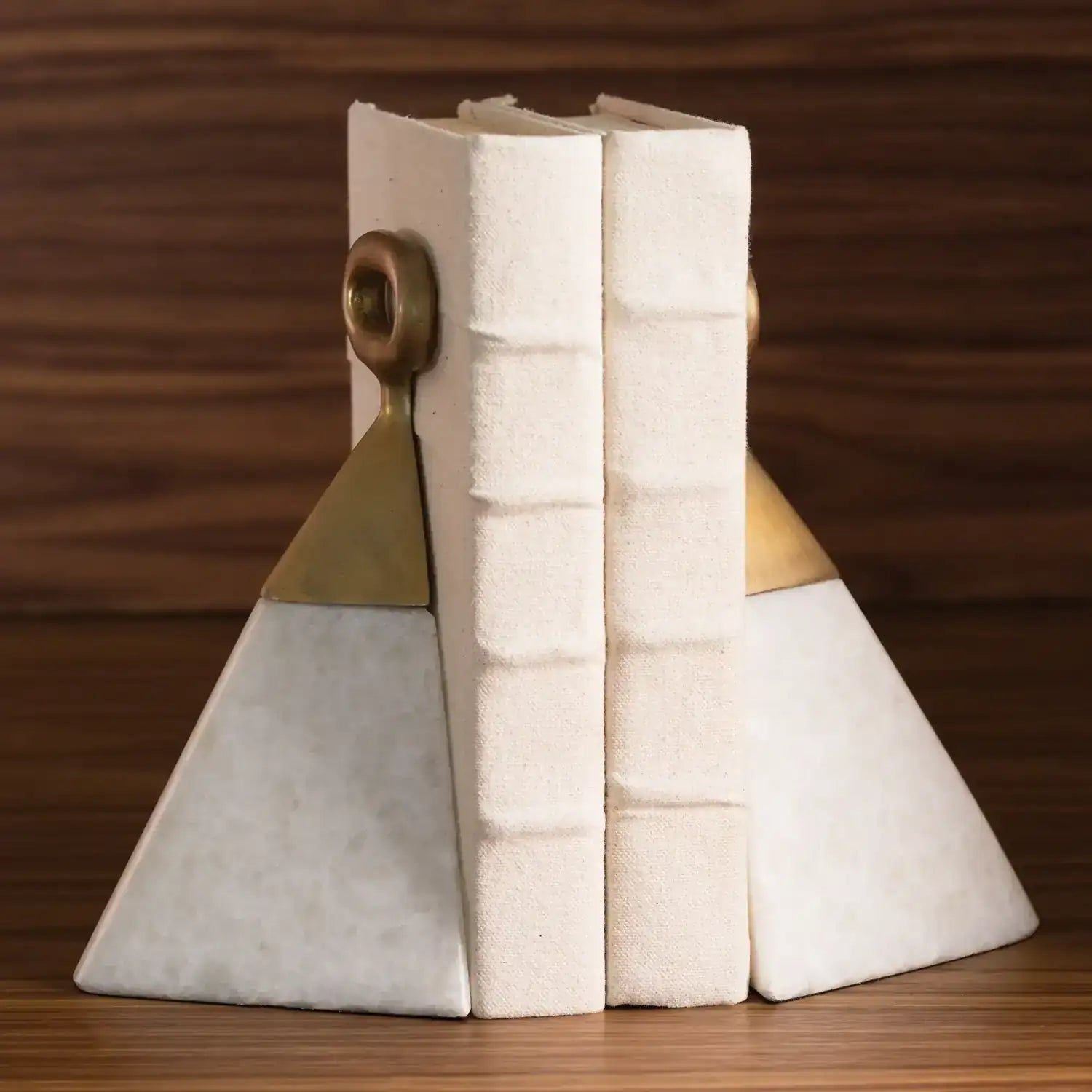 GLOBAL VIEWS EQUESTRIAN MARBLE BOOKENDS - Decorative Accents