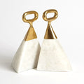 GLOBAL VIEWS EQUESTRIAN MARBLE BOOKENDS - Decorative Accents