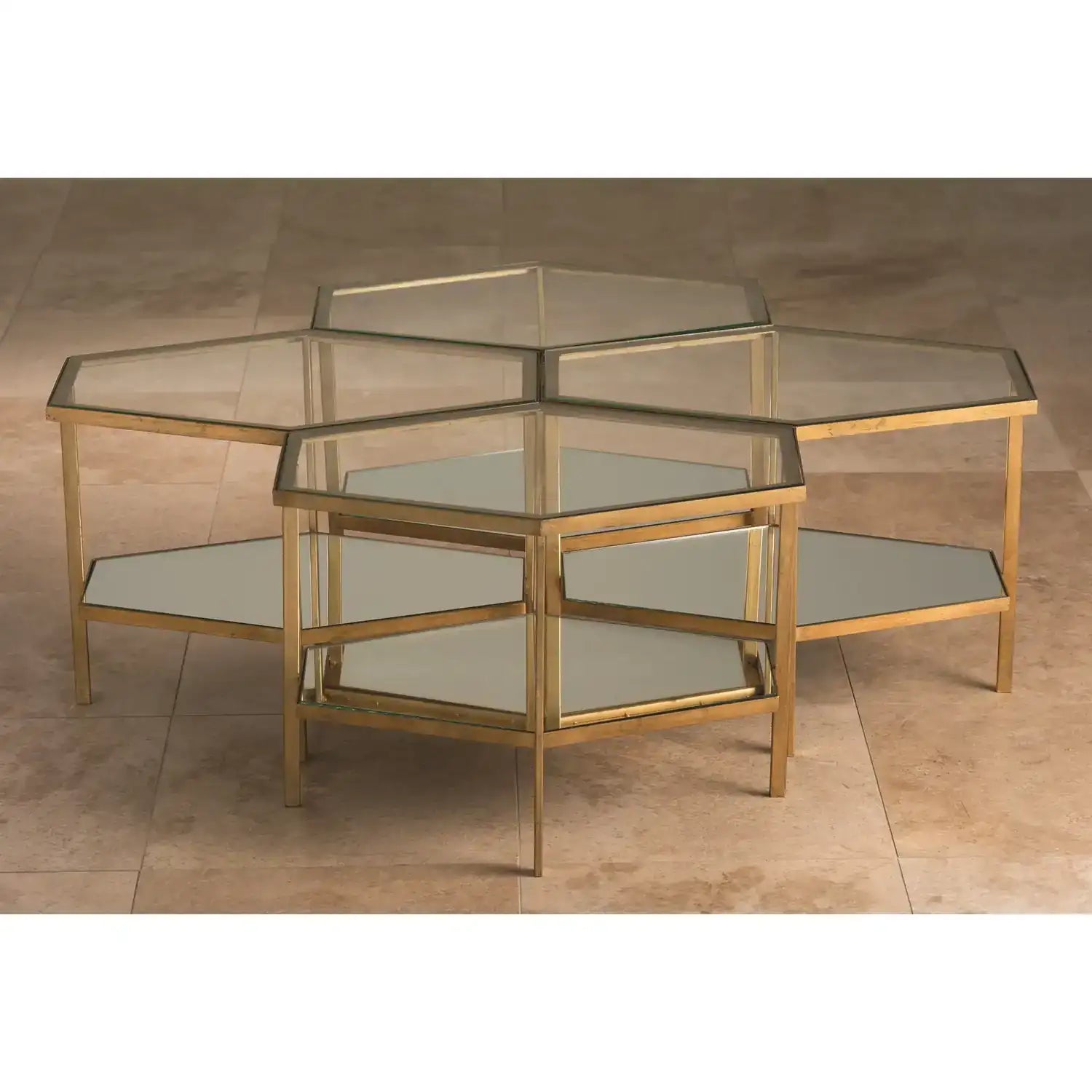 GLOBAL VIEWS HEXAGON TABLE - Side