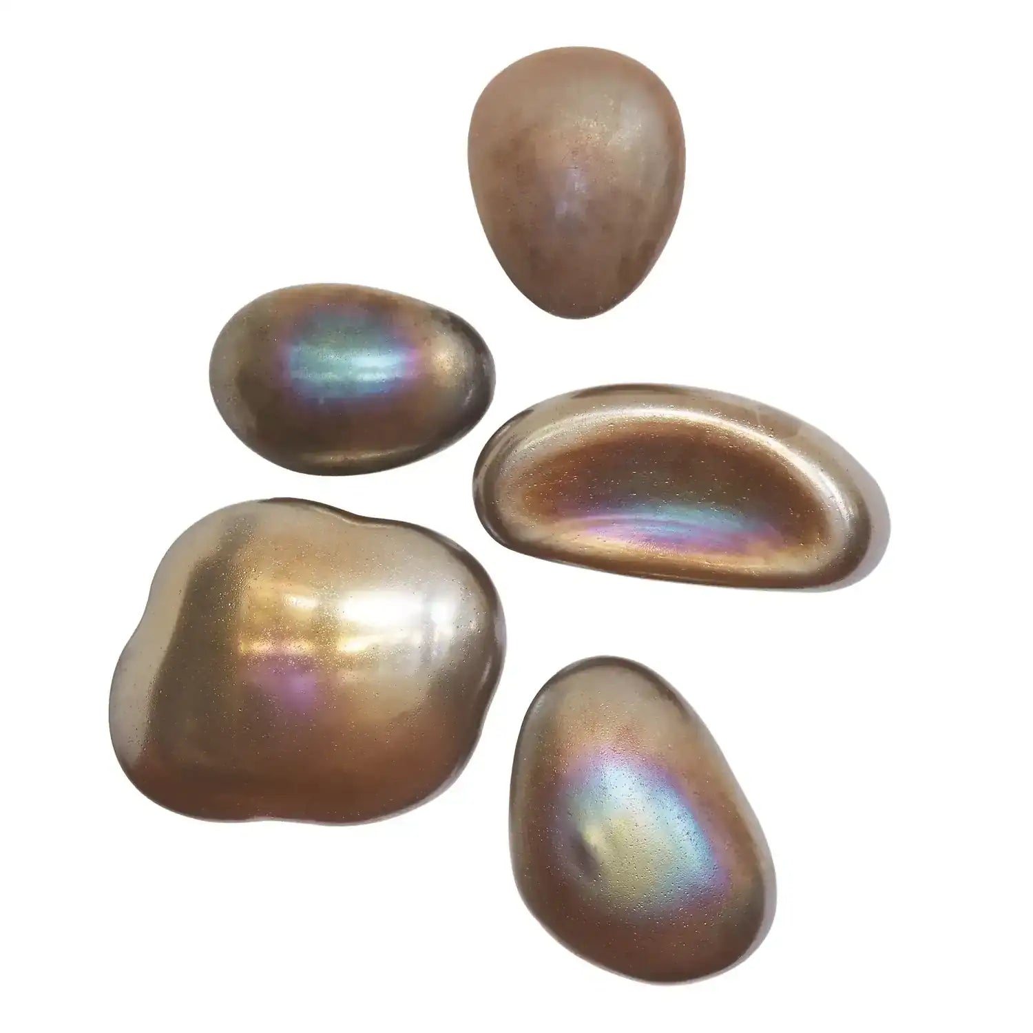 GLOBAL VIEWS S/5 GLASS WALL GEMS - Decorative Accents