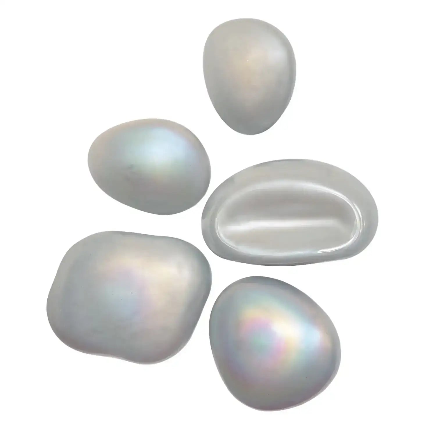 GLOBAL VIEWS S/5 GLASS WALL GEMS - Decorative Accents