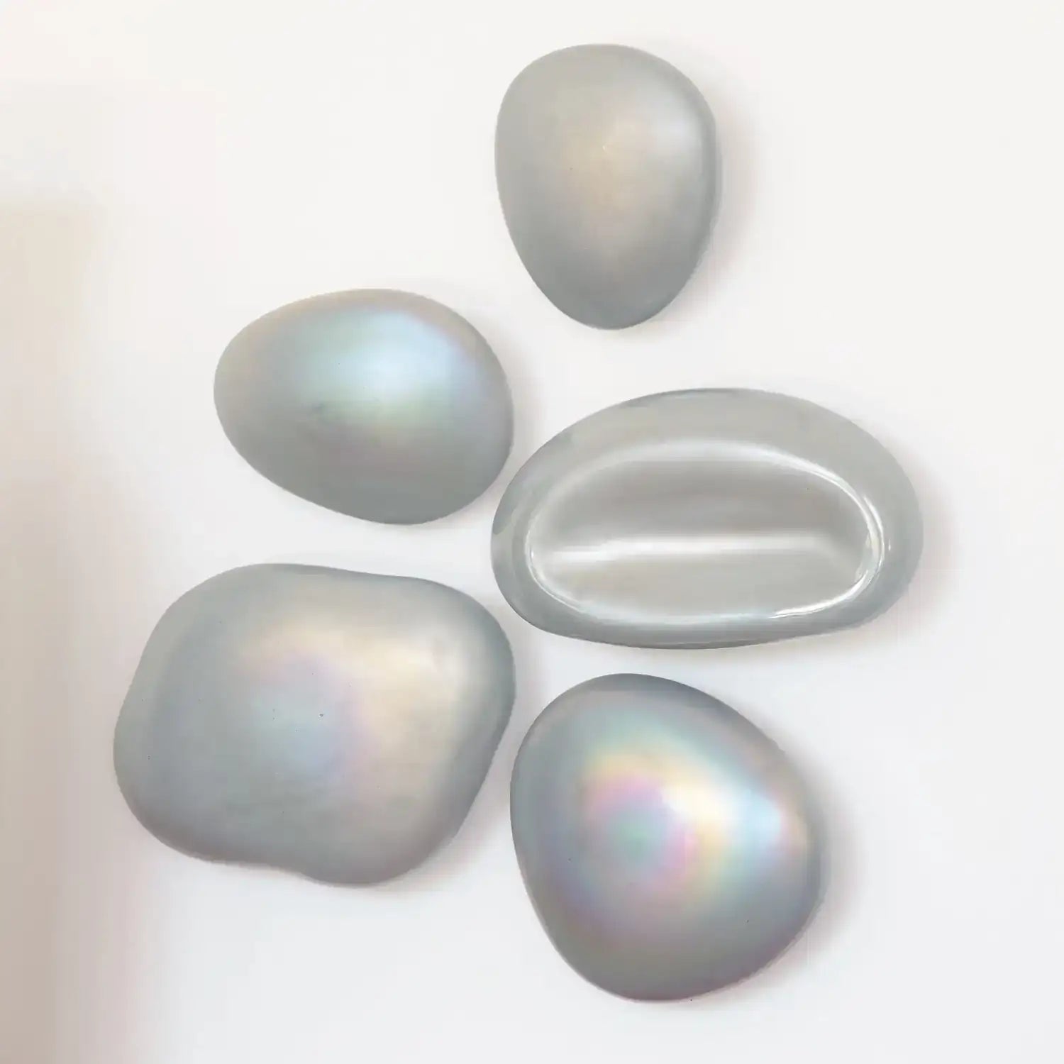 GLOBAL VIEWS S/5 GLASS WALL GEMS - Decorative Accents
