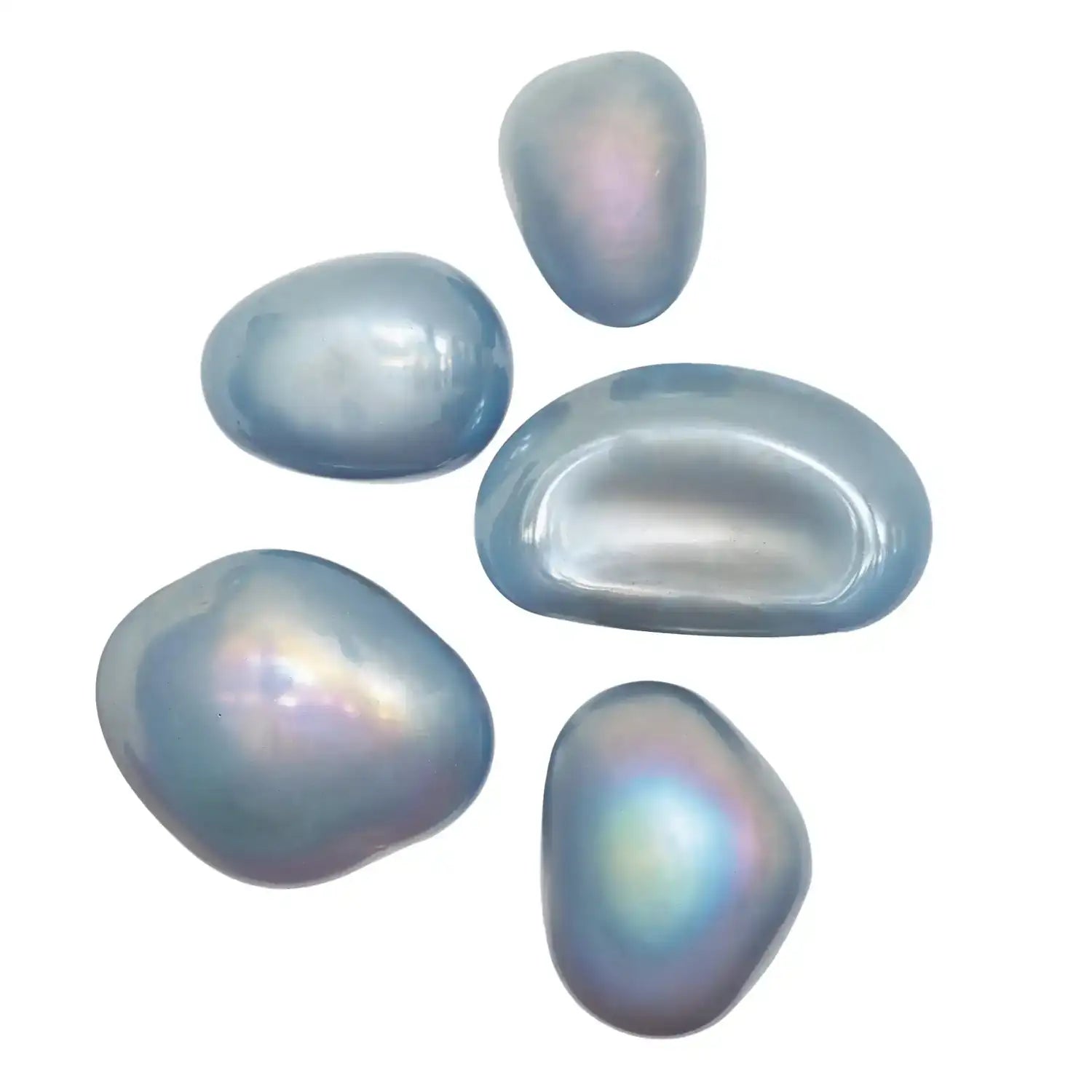 GLOBAL VIEWS S/5 GLASS WALL GEMS - Decorative Accents