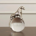 GLOBAL VIEWS JAGUAR ON CRYSTAL SPHERE - Decorative Accents