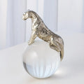 GLOBAL VIEWS JAGUAR ON CRYSTAL SPHERE - Decorative Accents