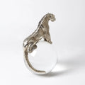 GLOBAL VIEWS JAGUAR ON CRYSTAL SPHERE - Decorative Accents