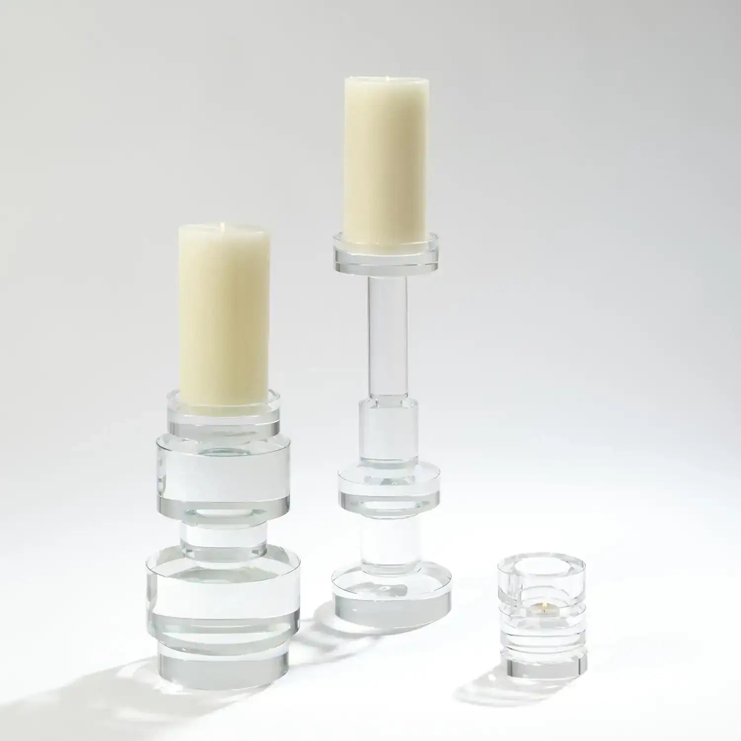 GLOBAL VIEWS BRILLIANT ROUND PILLAR HOLDER - Decorative Accents