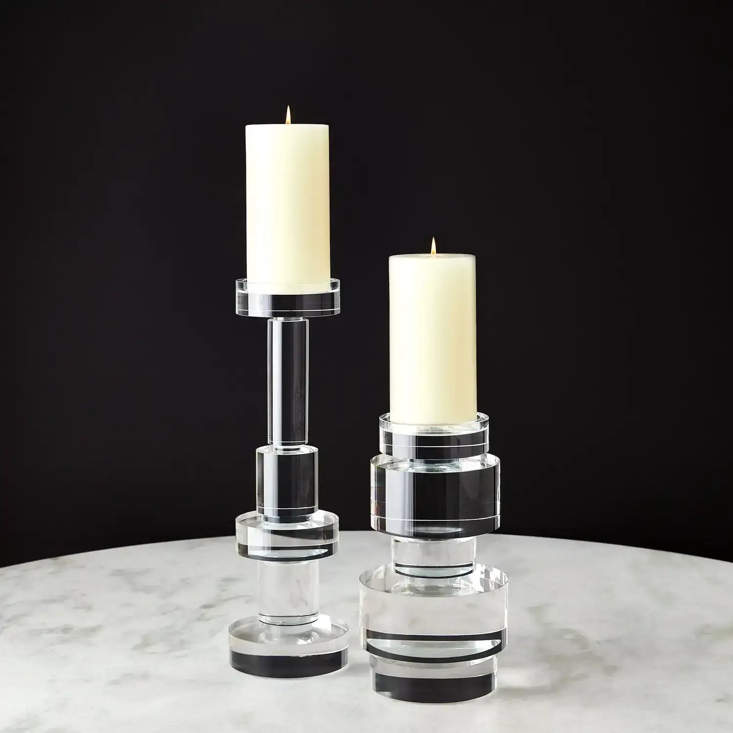 GLOBAL VIEWS BRILLIANT ROUND PILLAR HOLDER - Decorative Accents