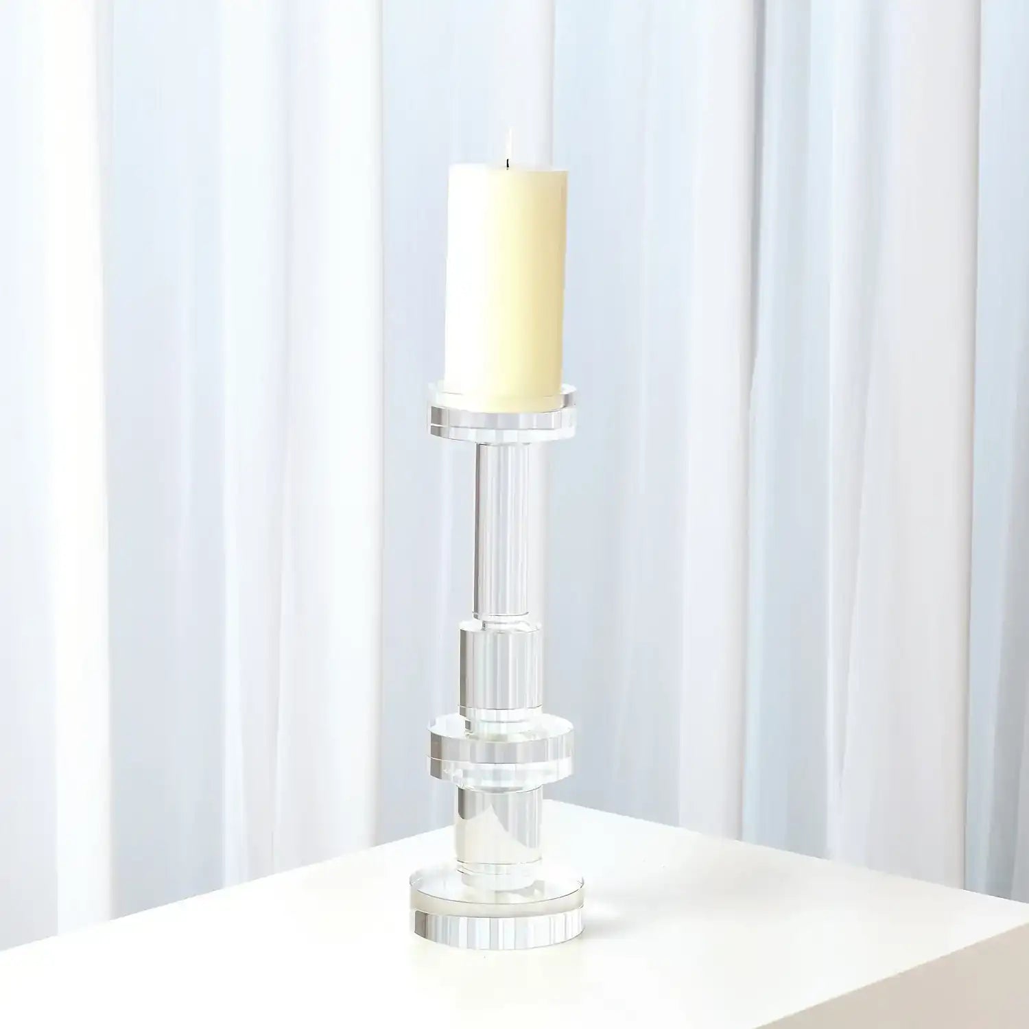 GLOBAL VIEWS BRILLIANT ROUND PILLAR HOLDER - Decorative Accents