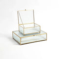 GLOBAL VIEWS REEDED GLASS BOX - Decorative Accents