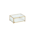 GLOBAL VIEWS REEDED GLASS BOX - Decorative Accents