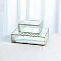 GLOBAL VIEWS REEDED GLASS BOX - Decorative Accents