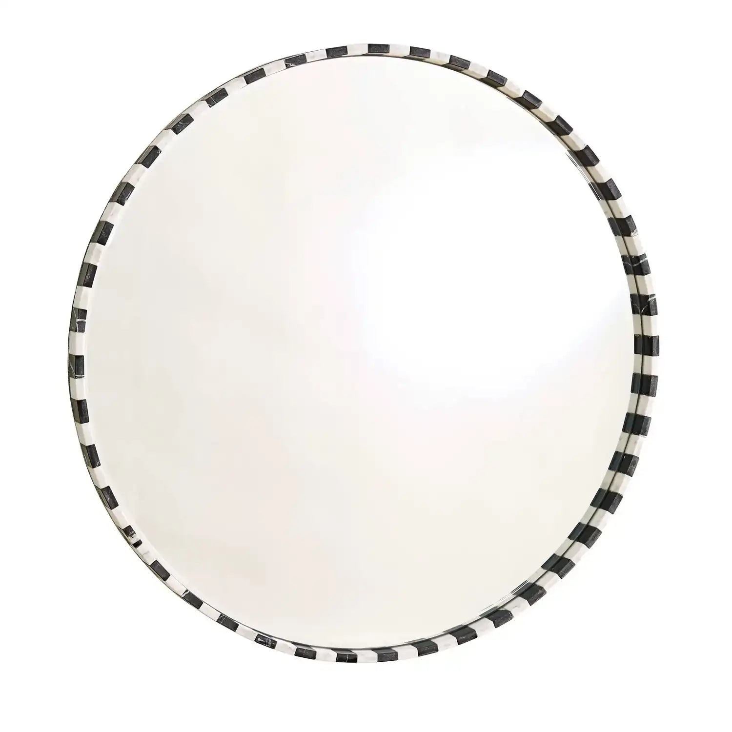 GLOBAL VIEWS BLACK/WHITE MARBLE MIRROR - Mirrors