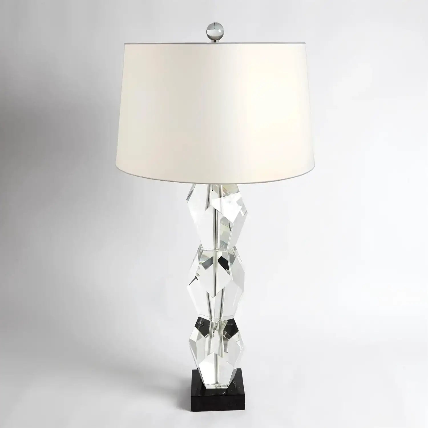 GLOBAL VIEWS, FACET BLOCK LAMP, TABLE LAMPS