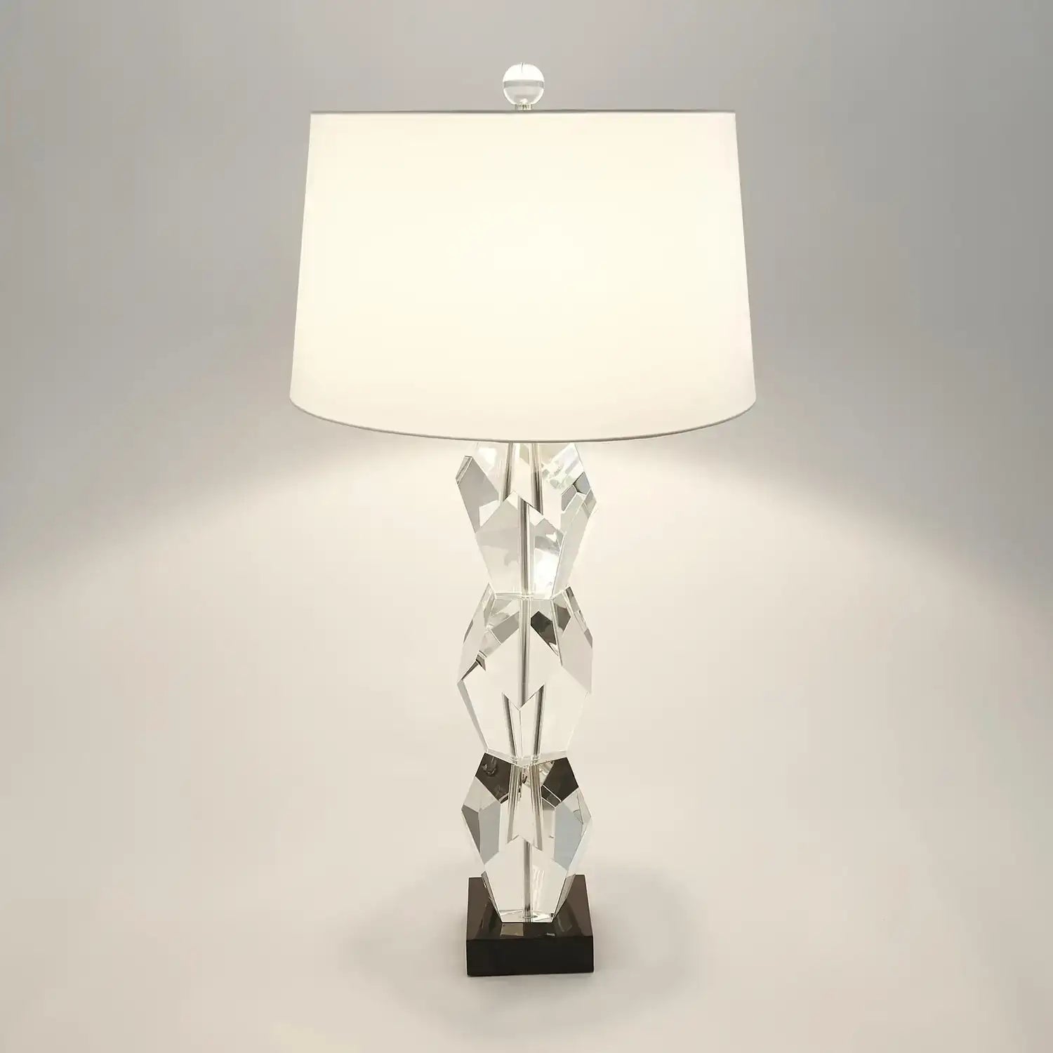 GLOBAL VIEWS, FACET BLOCK LAMP, TABLE LAMPS