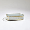 GLOBAL VIEWS REEDED GLASS OVAL BOX - Decorative Accents