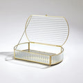 GLOBAL VIEWS REEDED GLASS OVAL BOX - Decorative Accents