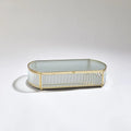 GLOBAL VIEWS REEDED GLASS OVAL BOX - Decorative Accents