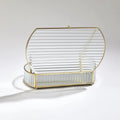 GLOBAL VIEWS REEDED GLASS OVAL BOX - Decorative Accents