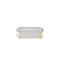 GLOBAL VIEWS REEDED GLASS OVAL BOX - Decorative Accents