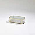 GLOBAL VIEWS REEDED GLASS OVAL BOX - Decorative Accents