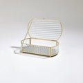 GLOBAL VIEWS REEDED GLASS OVAL BOX - Decorative Accents