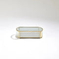 GLOBAL VIEWS REEDED GLASS OVAL BOX - Decorative Accents