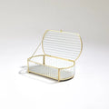 GLOBAL VIEWS REEDED GLASS OVAL BOX - Decorative Accents