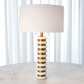 GLOBAL VIEWS, MARBLE STACK LAMP, TABLE LAMPS