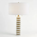 GLOBAL VIEWS, MARBLE STACK LAMP, TABLE LAMPS