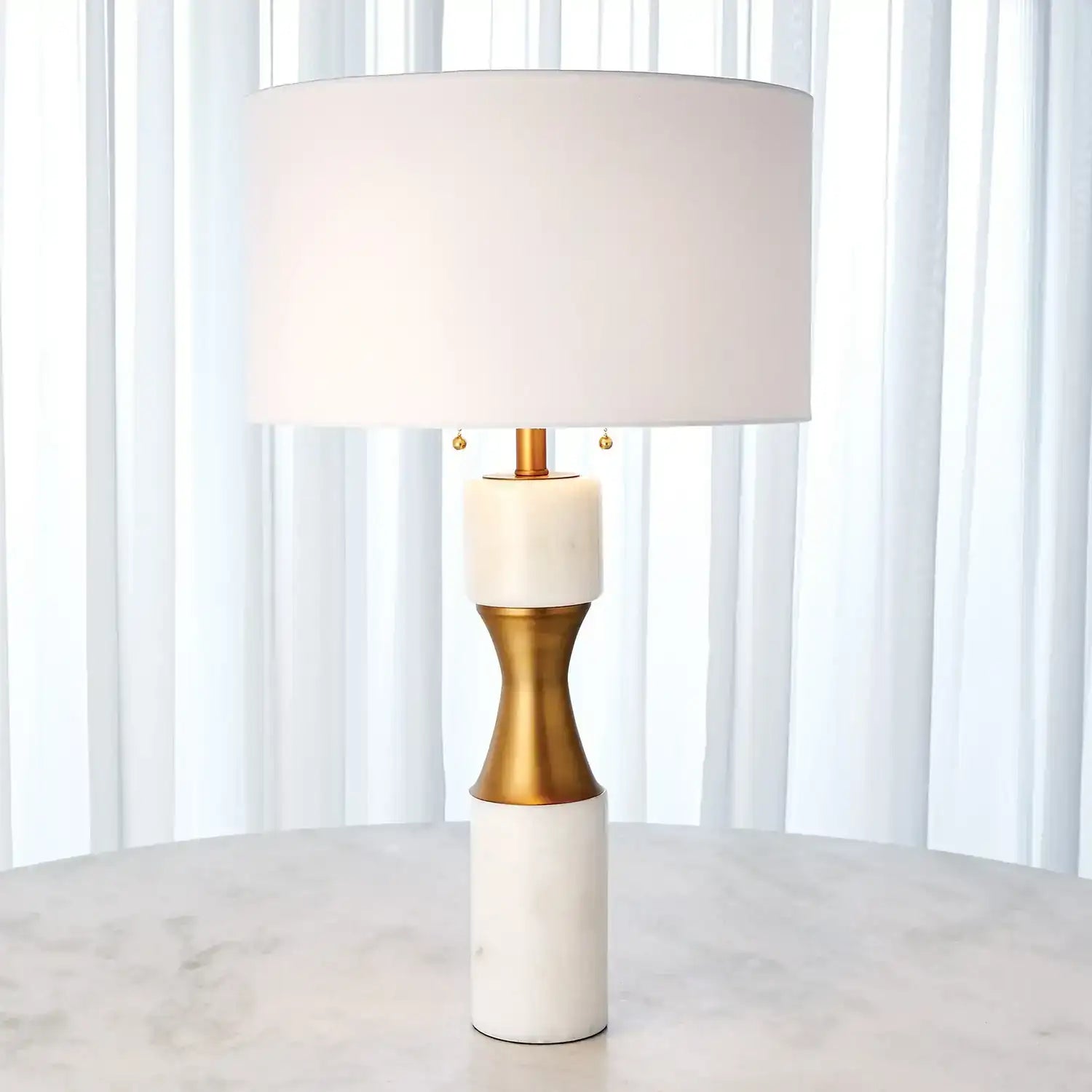 GLOBAL VIEWS, MARBLE CINCH LAMP, TABLE LAMPS