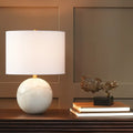 GLOBAL VIEWS, MARBLE SPHERE LAMP, TABLE LAMPS