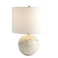 GLOBAL VIEWS, MARBLE SPHERE LAMP, TABLE LAMPS