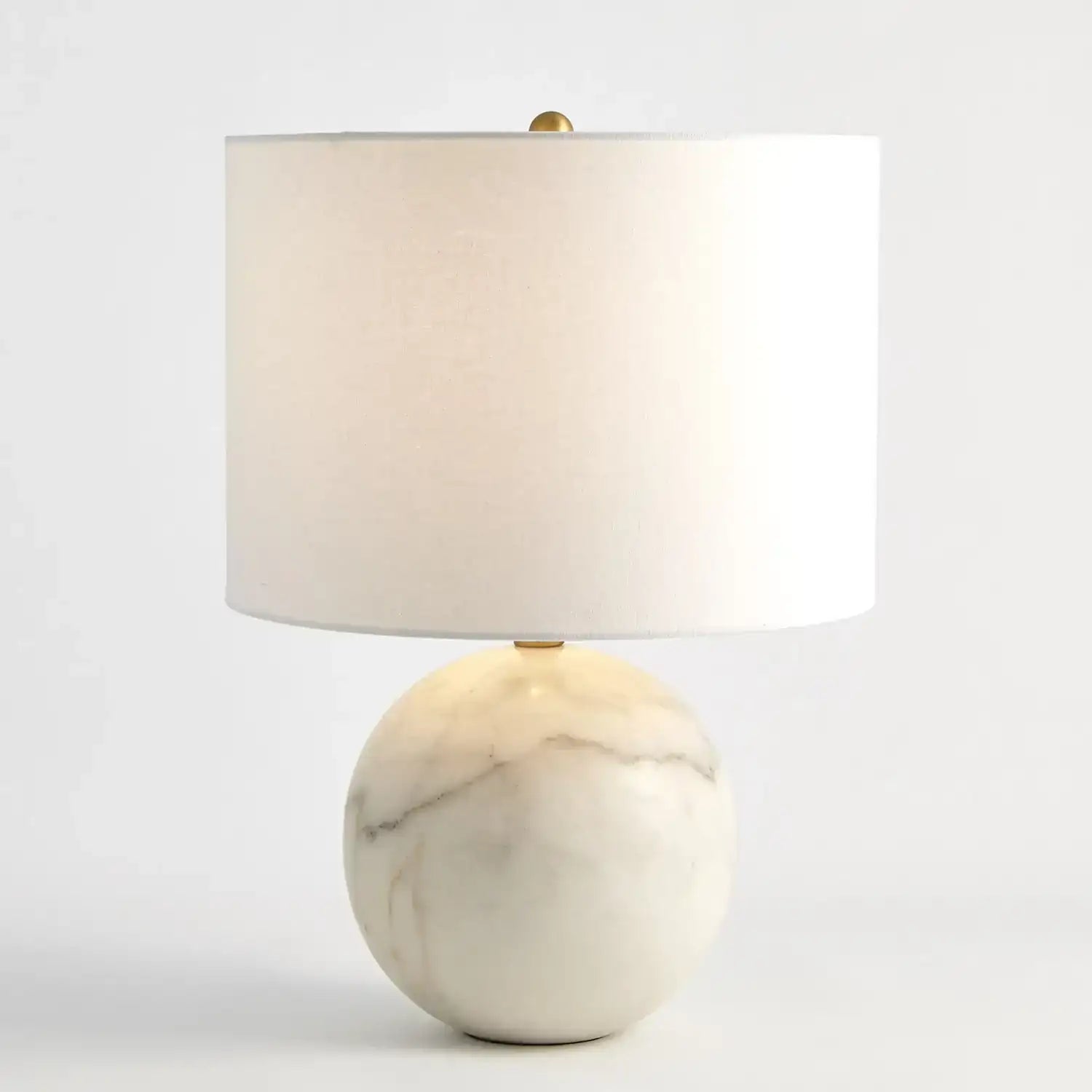 GLOBAL VIEWS, MARBLE SPHERE LAMP, TABLE LAMPS