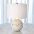 GLOBAL VIEWS, MARBLE SPHERE LAMP, TABLE LAMPS