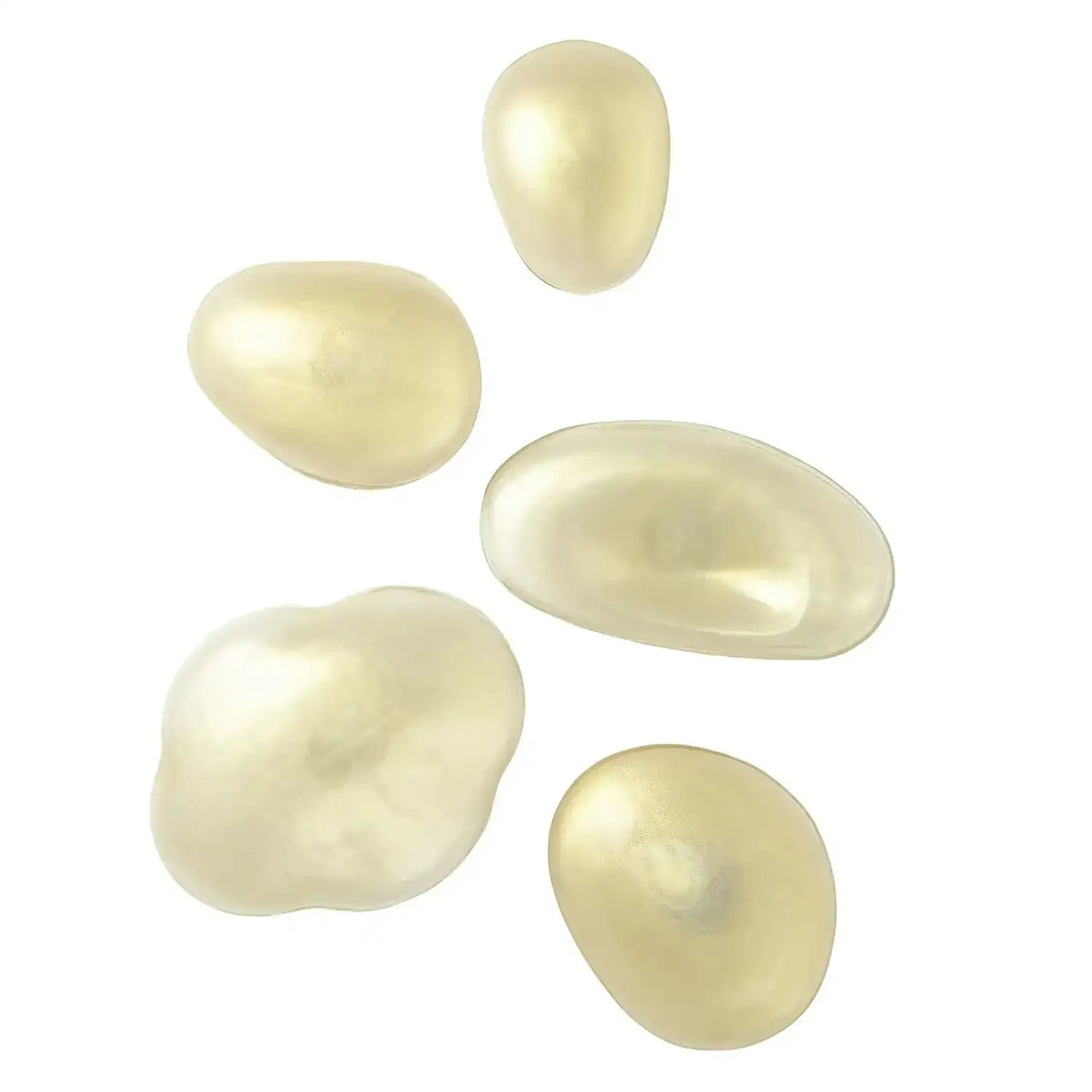 GLOBAL VIEWS S/5 GLASS WALL GEMS - Decorative Accents