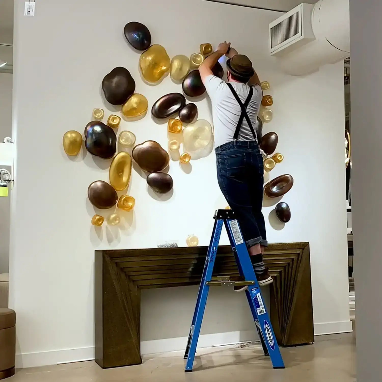 GLOBAL VIEWS S/3 WALL ROCKS - Decorative Accents