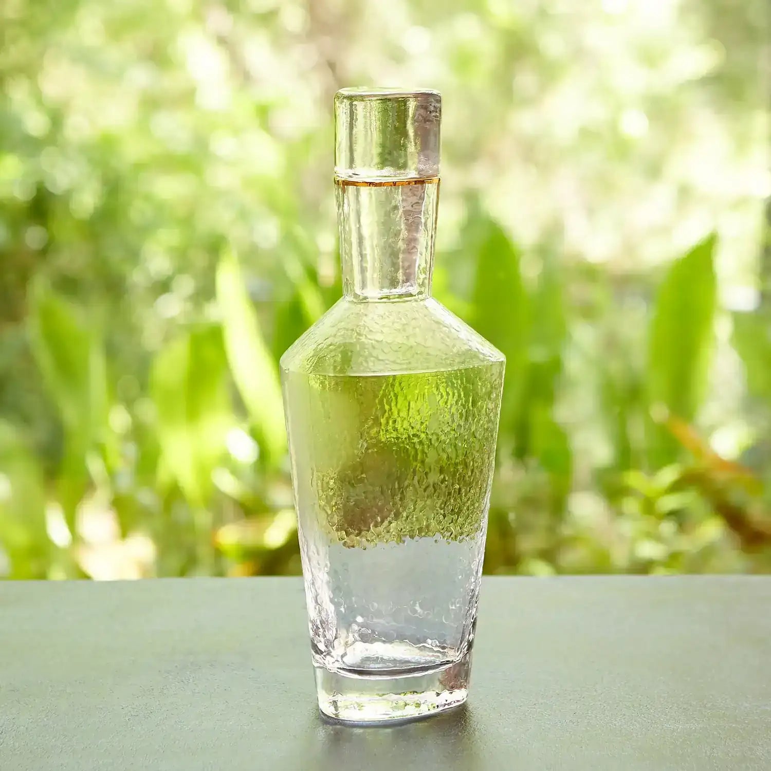 GLOBAL VIEWS HAMMERED DECANTER - Decorative Accents