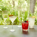 GLOBAL VIEWS S/4 HAMMERED DOF GLASSES - Decorative Accents