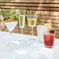 GLOBAL VIEWS S/4 HAMMERED DOF GLASSES - Decorative Accents